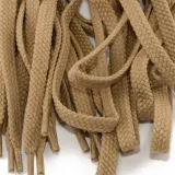Płaskie beżowe sznurowadła do butów tarrago laces 8.5mm