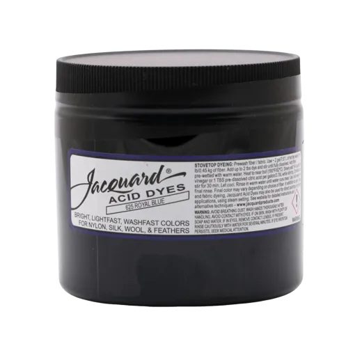 JACQUARD Acid Dye 8oz #625 ROYAL BLUE / KRÓLEWSKI NIEBIESKI barwnik kwasowy do wełny, jedwabiu i piór