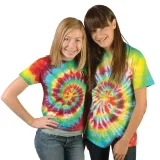 Tie Dye custom t-shir. Barwione koszulki farbami do tkanin. Barwniki jacquard. Rękodzieło, personalizacja.