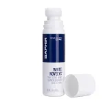 Płynna pasta z bardzo silnym, białym pigmentem daje maksymalne pokrycie sportowego obuwia Specjalny kształt gąbki pozwala na dokładne pokrycie obuwia. Do skór gładkich naturalnych i syntetycznych.
