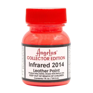 ANGELUS Acrylic Leather Paint Collector Edition 1oz #345 INFRARED 2014 / CZERWONA farba akrylowa do personalizacji Sneakersów i Jeansu