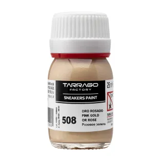 TARRAGO SNEAKERS Paint Metallic Colors 25ml #508 PINK GOLD / Różowozłote metaliczne farby akrylowe do customizacji butów i ubrań