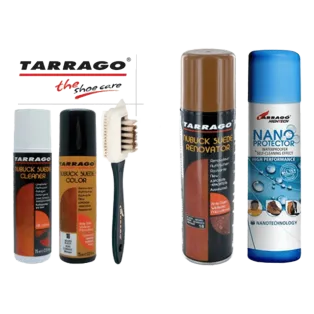 TARRAGO Set 2 Suede & Nubuck / Zestaw do czyszczenia, renowacji koloru i ochrony zamszu oraz nubuku