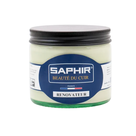 Renowacja skórzanych butów za pomocą kremu do renowacji saphir dbc renovateur, czyszczenie obuwia, regeneracja skór