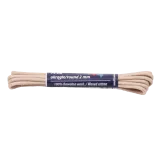 Wytrzymałe okrągłe sznurowadła woskowane beżowe 