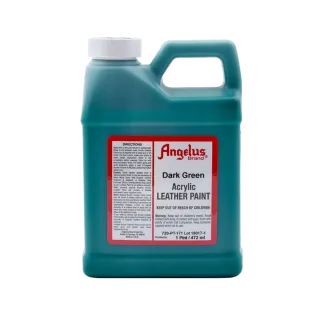 ANGELUS Acrylic Leather Paint 1-Pint #171 DARK GREEN / CIEMNOZIELONA farba akrylowa do malowania Sneakersów i Jeansu