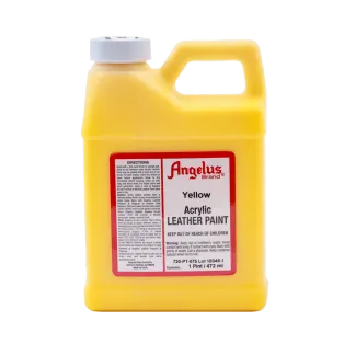 ANGELUS Acrylic Leather Paint 1-Pint #075 YELLOW / ŻÓŁTA farba akrylowa do malowania Sneakersów i Jeansu