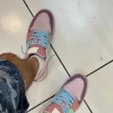 Błękitne sznurowadła płaskie Lace Lab. Sznurówki do customizacji sneakersów Jordan, Nike, Air Jordan 1, Retro High, Obsidain, dunk
