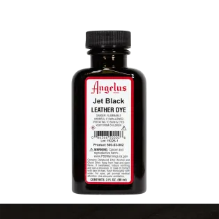 ANGELUS Leather Dye 3oz #002 JET BLACK / GŁĘBOKO CZARNY barwnik alkoholowy do naturalnych skór licowych