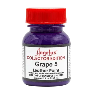 ANGELUS Acrylic Leather Paint Collector Edition 1oz #337 GRAPE 5 / FIOLETOWA farba akrylowa do personalizacji Sneakersów i Jeansu