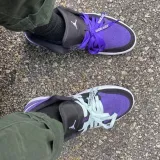 Fioletowe i jasno niebieskie neonowe sznurowadła Lace Lab. Sznurówki do customizacji sneakersów - nike, off-white