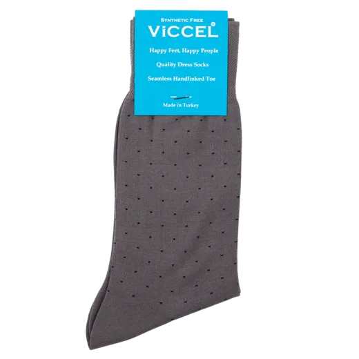 siwe eleganckie bawełniane skarpety męskie w czarne kropki viccel socks pindot gray black siwe eleganckie bawełniane skarpety męskie w czarne kropki viccel socks pindot gray black