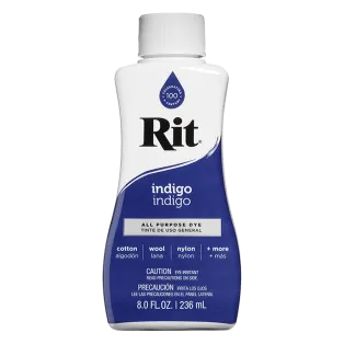 RIT DYE All-Purpose Liquid Dye 8oz INDIGO / NIEBIESKI uniwersalny barwnik w płynie do tkanin i innych powierzchni