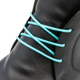 Miętowe okrągłe woskowane sznurowadła ekskluzywne. Sznurówki do customizacji sneakersów - Jordan, Nike, Bred 1, Adidas