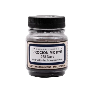 JACQUARD Procion MX Dye 0.66oz #1078 NAVY / Granatowy barwnik do tkanin z naturalnych włókien roślinnych (celulozowych)