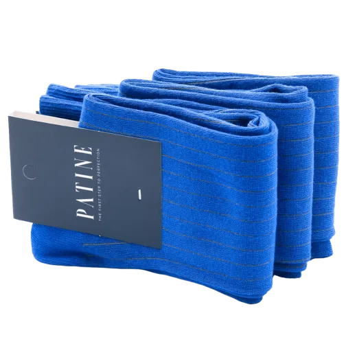 niebieskie z szarymi wydzieleniami skarpety męskie