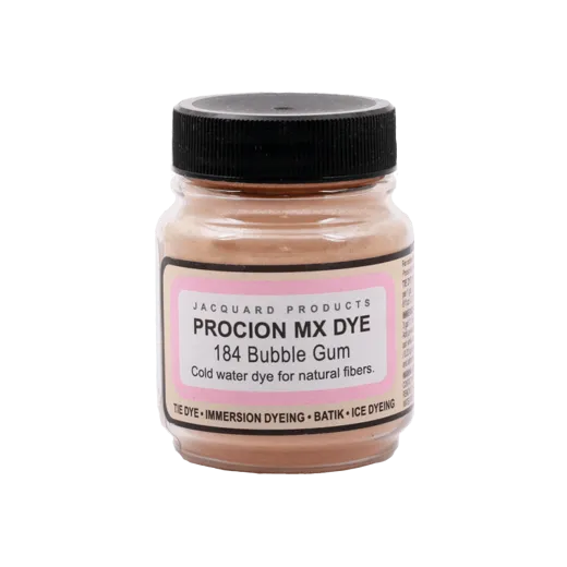 JACQUARD Procion MX Dye 0.66oz #1184 BUBBLE GUM / Guma balonowa barwnik do tkanin z naturalnych włókien roślinnych (celulozowych)