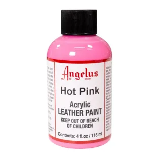 ANGELUS Acrylic Leather Paint Standard 4oz #186 HOT PINK  / GORĄCORÓŻOWA farba akrylowa do malowania Sneakersów i Jeansu