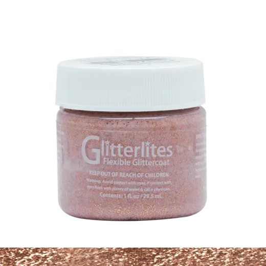 Miedziana akrylowa brokatowa farba do customizacji i rękodzieła. Farby z brokatem do butów, jeansu, ubrań, skór, tkanin. 