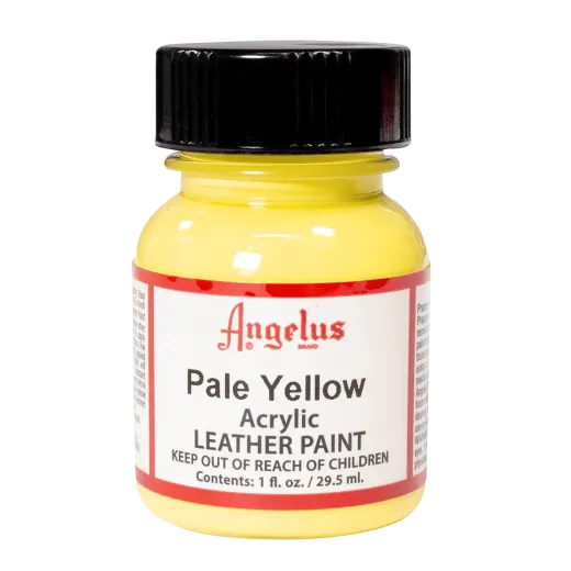 Jasnożółta farba Angelus do customizacji sneakersów i jeansu. Jasnożółte farby akrylowe do skór licowych i tkanin. Stosowane do butów, katan, toreb