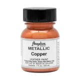 Metaliczna miedziowa farba akrylowa do personalizacji ubrań i butów wykonanych ze skór i materiałów. Custom.