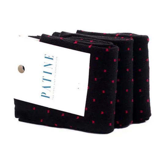 PATINE Socks PAKO01-6017 / Czarne skarpety w kropki