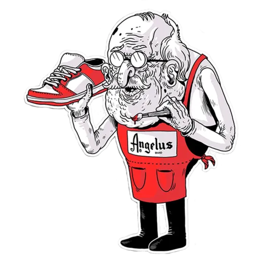 ANGELUS Sticker Angie-Oldie 1szt