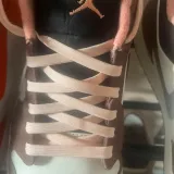 Różowe sznurowadła płaskie Lace Lab. Sznurówki do customizacji sneakersów Jordan, Nike, Air Jordan 1, Retro High, Obsidain, Lace lab dunk replacement