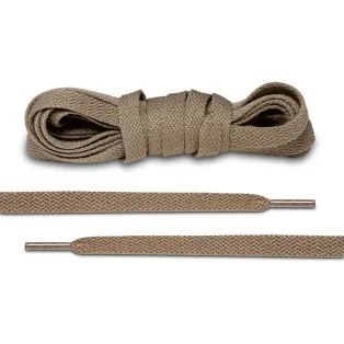 LACE LAB JORDAN 1 Laces 8mm Mocha / Kawowe płaskie sznurowadła do butów