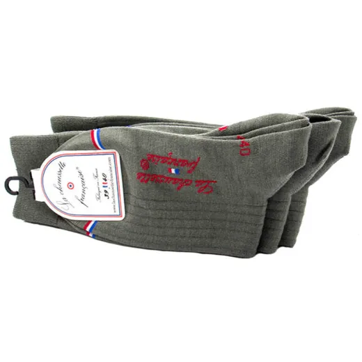 LCF Men Socks LUXEMBOURG Lichen / Oliwkowe luksusowe skarpety męskie