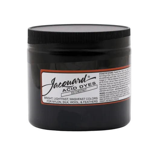 JACQUARD Acid Dye 8oz #632 CHESNUT / KASZTANOWY barwnik kwasowy do wełny, jedwabiu i piór