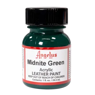ANGELUS Acrylic Leather Paint Standard 1oz #052 MIDNITE GREEN / ŚREDNIOZIELONA farba akrylowa do malowania Sneakersów i Jeansu