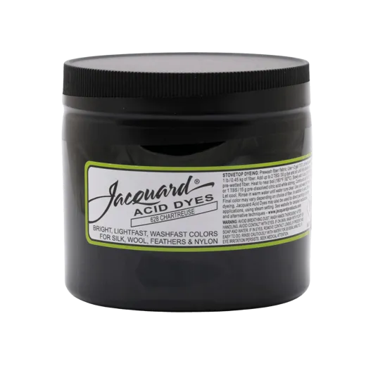 JACQUARD Acid Dye 8oz #628 CHARTREUSE / ŻÓŁTOZIELONY barwnik kwasowy do wełny, jedwabiu i piór