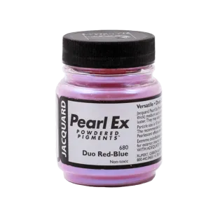 JACQUARD Pearl EX Powdered Metallic Pigments 0.5oz #680 DUO RED-BLUE / Czerwononiebieskie metaliczne i perłowe pigmenty w proszku do rękodzieła