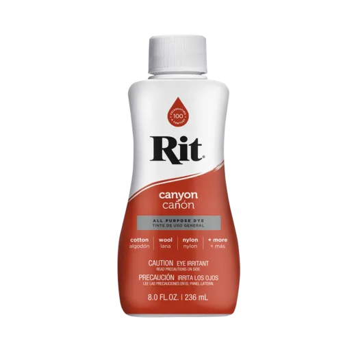 uniwersalny kanion barwnik do tkanin i innych powierzchni w formie płynnej RIT DYE Coral