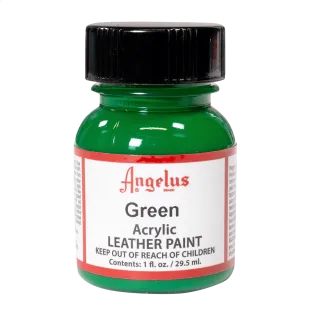 ANGELUS Acrylic Leather Paint Standard 1oz #050 GREEN / ZIELONA farba akrylowa do malowania Sneakersów i Jeansu