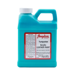 ANGELUS Acrylic Leather Paint 1-Pint #043 TURQUOISE / TURKUSOWA farba akrylowa do malowania Sneakersów i Jeansu
