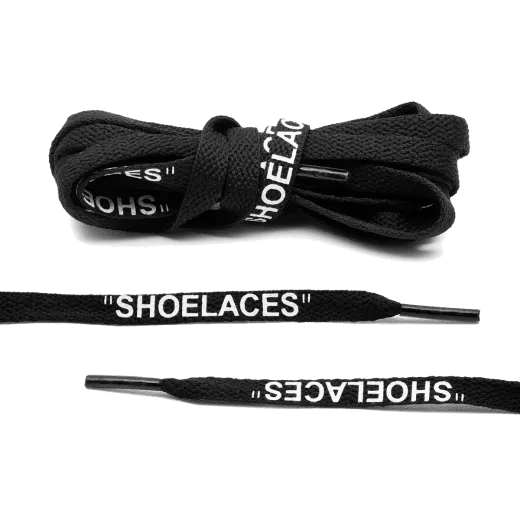 Czarne sznurowadła Lace Lab. Sznurówki do customizacji sneakersów - nike, off-white Czarne sznurowadła Lace Lab. Sznurówki do customizacji sneakersów - nike, off-white