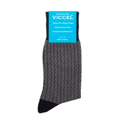 Siwe wysokiej jakości skarpety wykonane z długowłóknistej egipskiej bawełny 