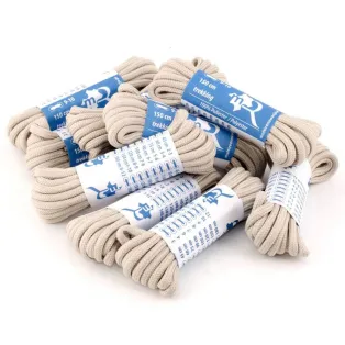 MR Laces Trekking Strong 4mm Light Gray - jasno szare wzmacniane sznurowadła trekkingowe