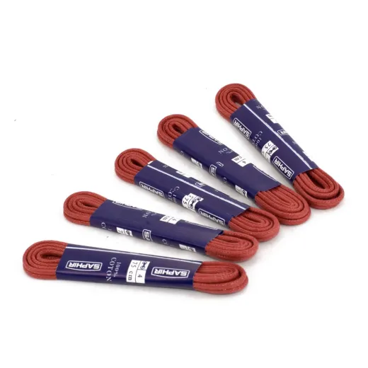 Wytrzymałe czerwone sznurowadła okrągłe woskowane