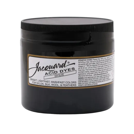 JACQUARD Acid Dye 8oz #634 OLIVE / OLIWKOWY barwnik kwasowy do wełny, jedwabiu i piór