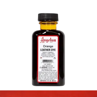 ANGELUS Leather Dye 3oz #024 ORANGE / POMARAŃCZOWY barwnik alkoholowy do naturalnych skór licowych