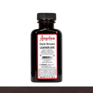 ANGELUS Leather Dye 3oz #018 DARK BROWN / CIEMNOBRĄZOWY barwnik alkoholowy do naturalnych skór licowych