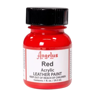 ANGELUS Acrylic Leather Paint Standard 1oz #064 RED / CZERWONA farba akrylowa do malowania Sneakersów i Jeansu