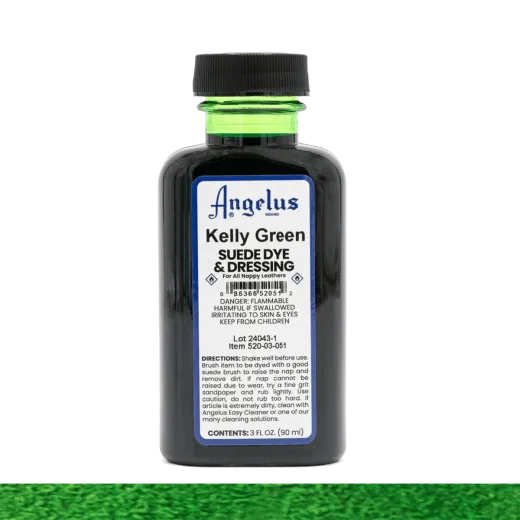 ANGELUS Suede Dye & Dressing 3oz #051 KELLY GREEN / ZIELONY barwnik do zamszu i nubuku