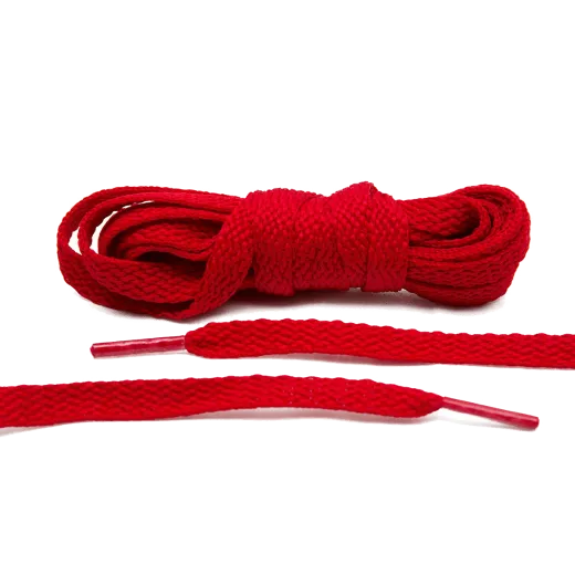Czerwone sznurowadła płaskie do butów Air Jordan, vans. Sznurówki do customizacji sneakersów - nike, adidas, vans Czerwone sznurowadła płaskie do butów Air Jordan, vans. Sznurówki do customizacji sneakersów - nike, adidas, vans