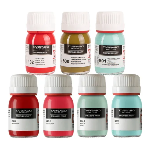 Zielona farba do customizacji camouflage Tarrago Sneakers Paint Collector Green. Farba akrylowa do malowania butów i jeansu. 