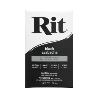 RIT DYE All-Purpose Powder Dye 1.125oz BLACK / CZARNY uniwersalny barwnik w proszku do tkanin i innych powierzchni