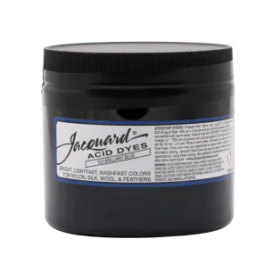 JACQUARD Acid Dye 8oz #623 BRILLIANT BLUE / BŁYSZCZĄCY NIEBIESKI barwnik kwasowy do wełny, jedwabiu i piór